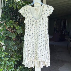Denim & Supply Ralph Lauren White Floral High Low Dress
